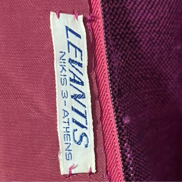 Vintage Levantis Nikis 3- Athens 1960s Embroidered Maxi Dress Rare - Picture 9 of 15